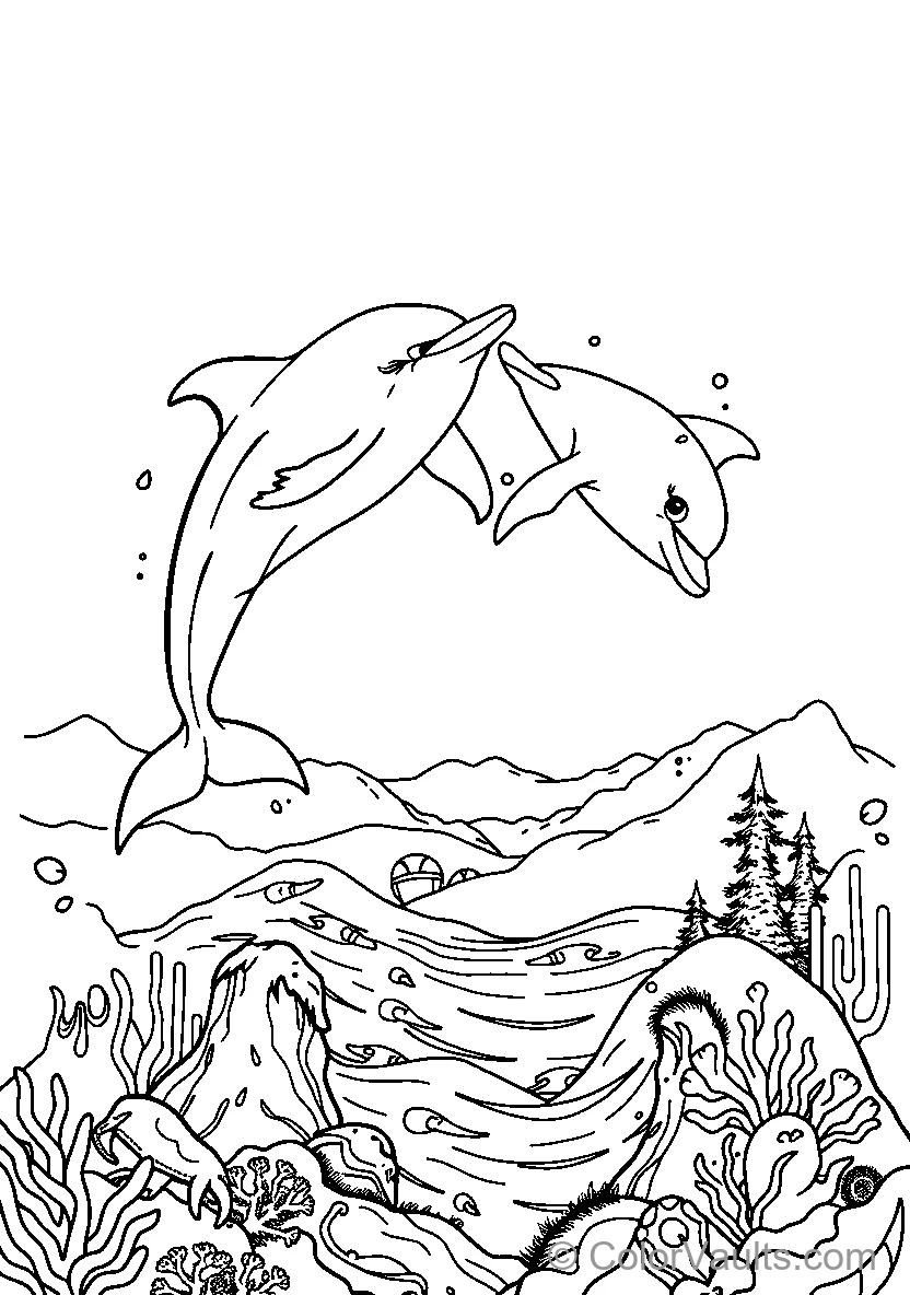 Dolphins Jumping Out Of Water (Scene 8)