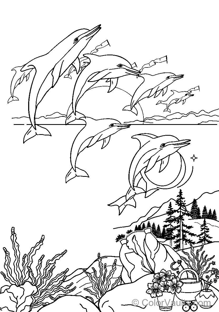 Dolphins In Motion