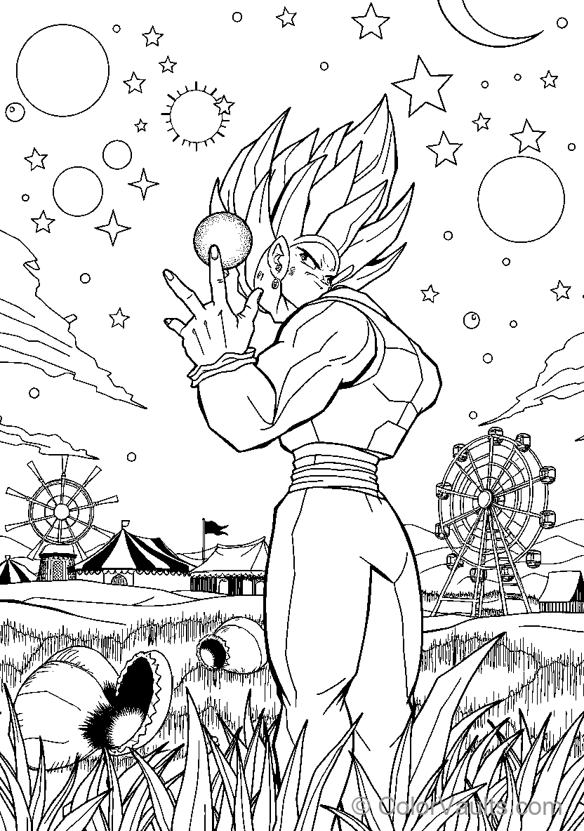 Dragonball coloring page 2