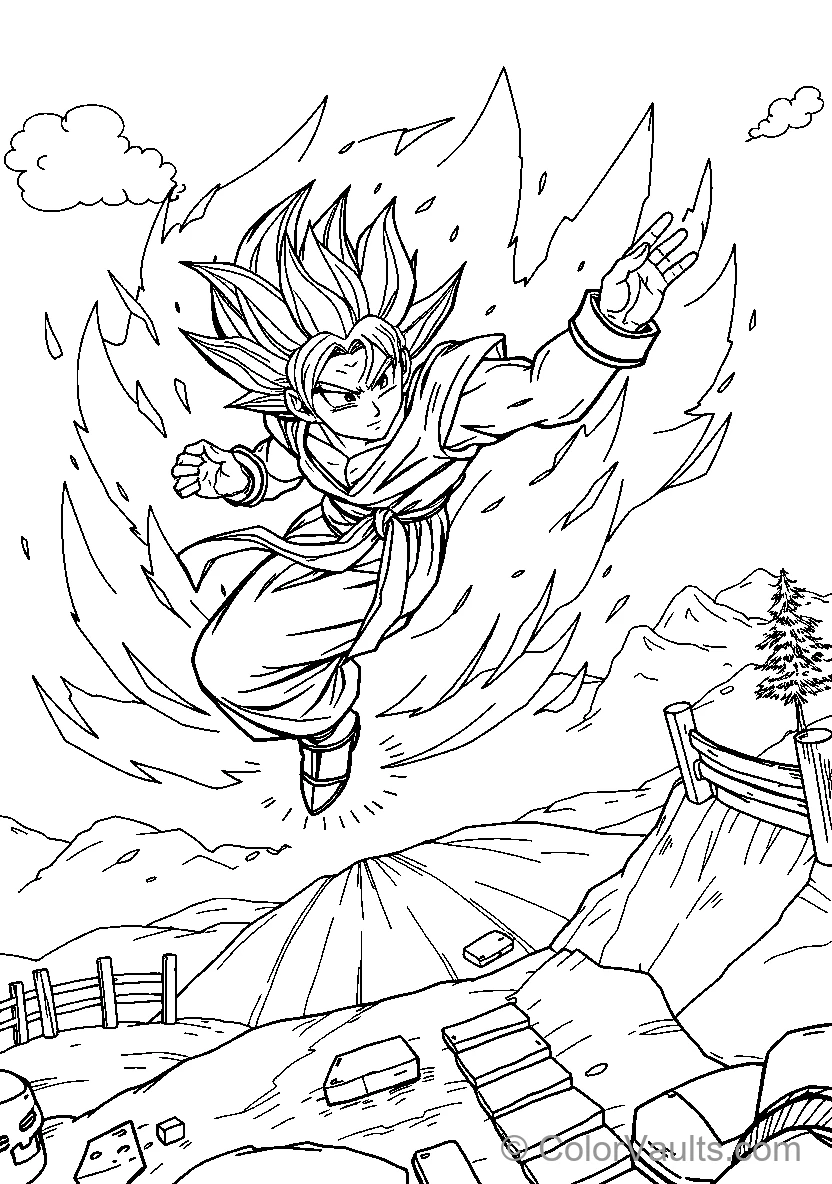 Dragonball coloring page 3
