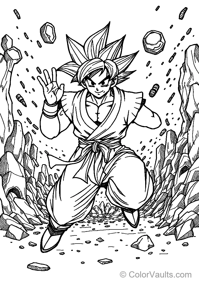 Character In Super Saiyan Pose