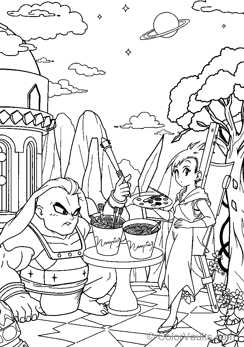Character Painting Outdoors