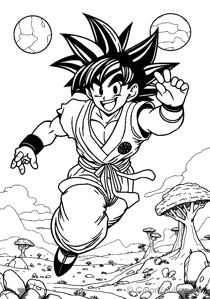 Dragon Ball Z Super Saiyan Goku In Action