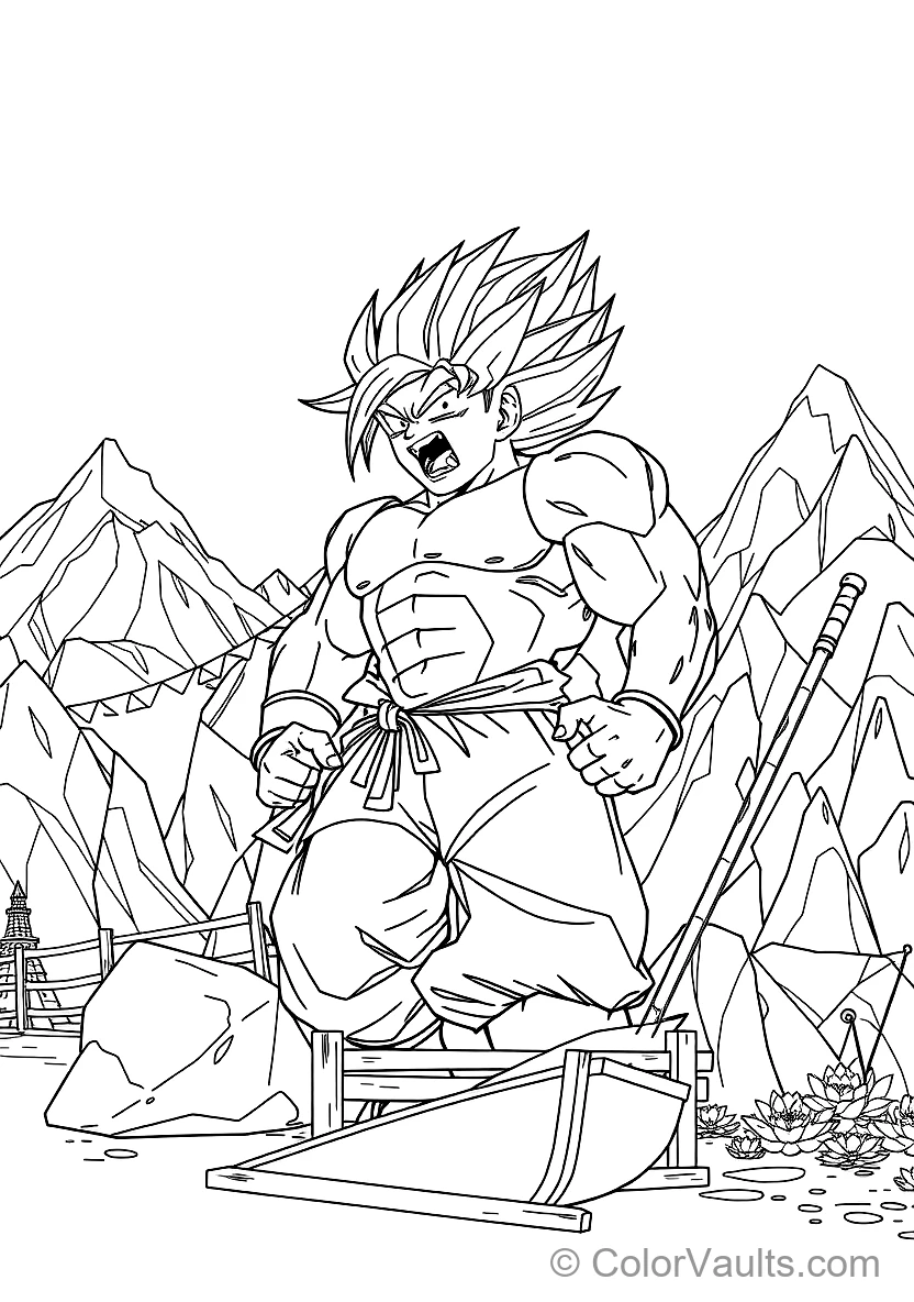 Broly in Legendary Super Saiyan Form with Towering (Scene 2)