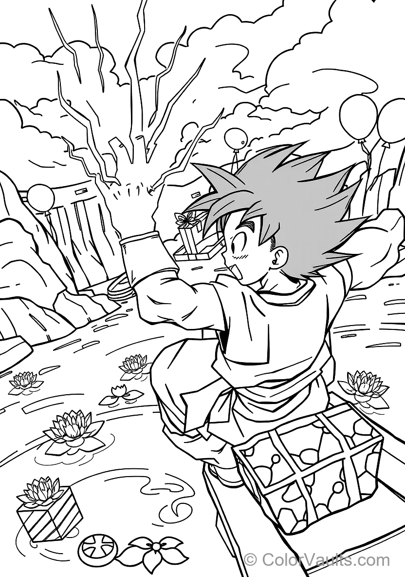 Gohan in Super Saiyan 2 Teen Form mit Tears (Scene 2)