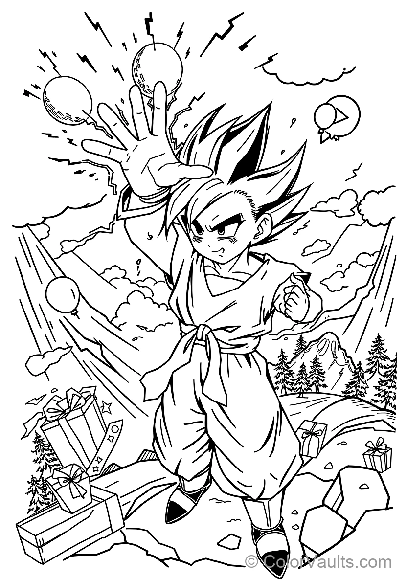 Gohan in Super Saiyan 2 Teen Form with Tears (Scene 3)