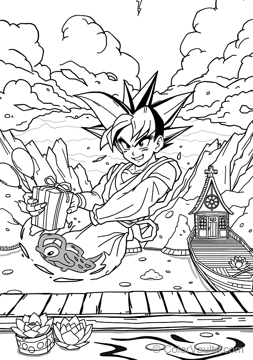 Gohan in Super Saiyan 2 Teen Form mit Tears (Scene 5)