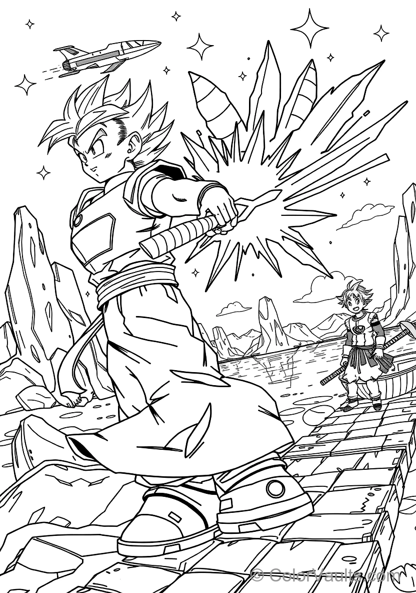 Future Trunks with Capsule Corp Jacket and Broadsword
