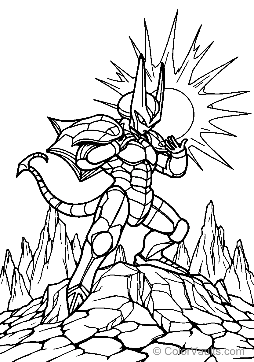 Vegeta In Battle Pose