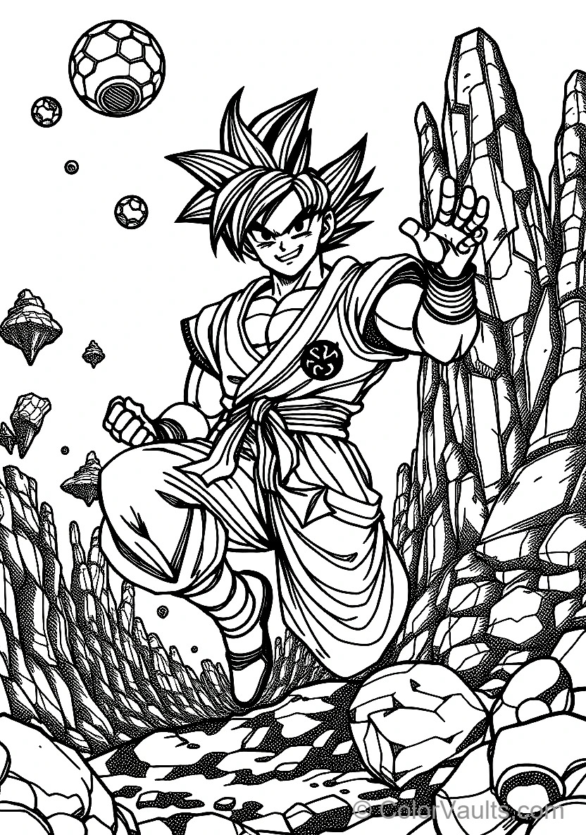 Super Saiyajin Goku Energie-Aura Ausbruch