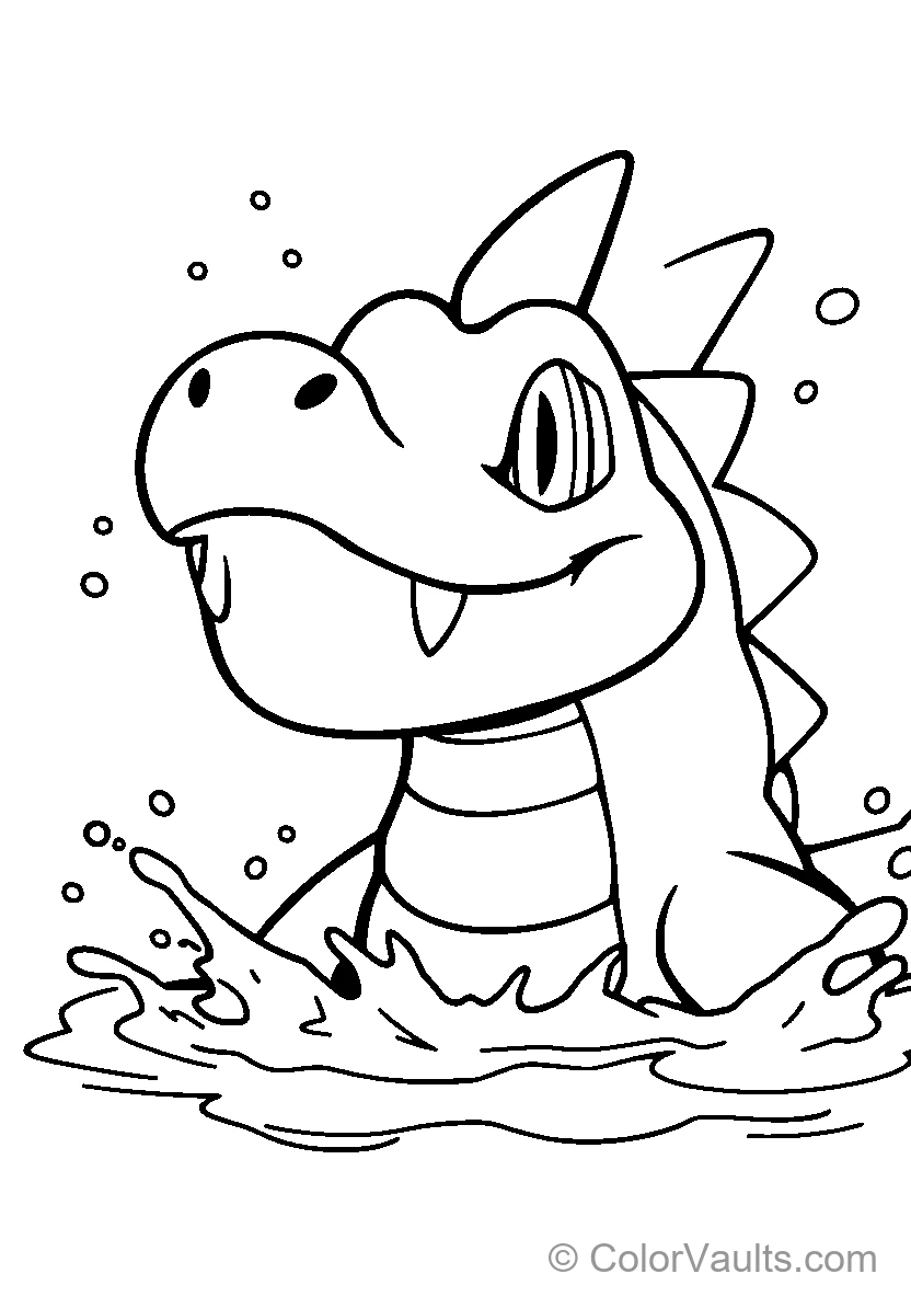 Dragons coloring page 3