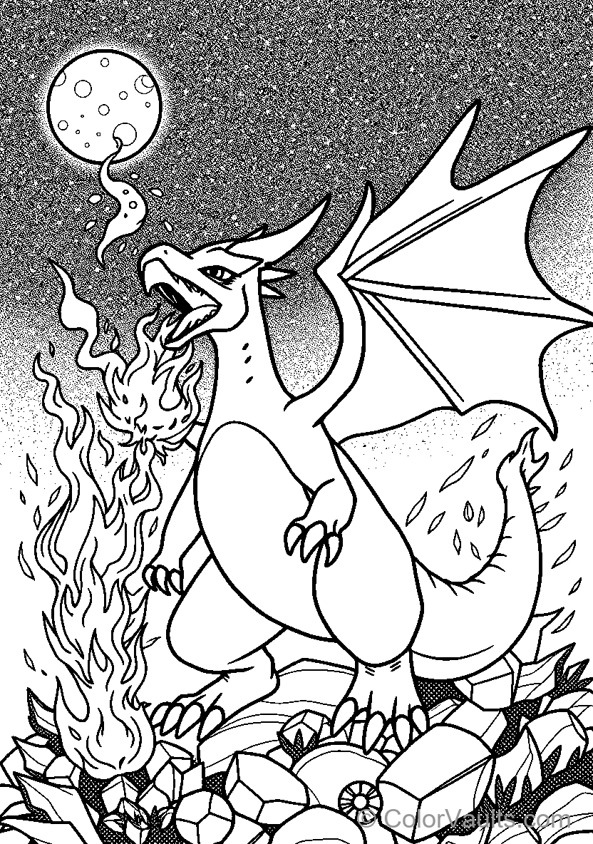 Dragon With Fire Breath