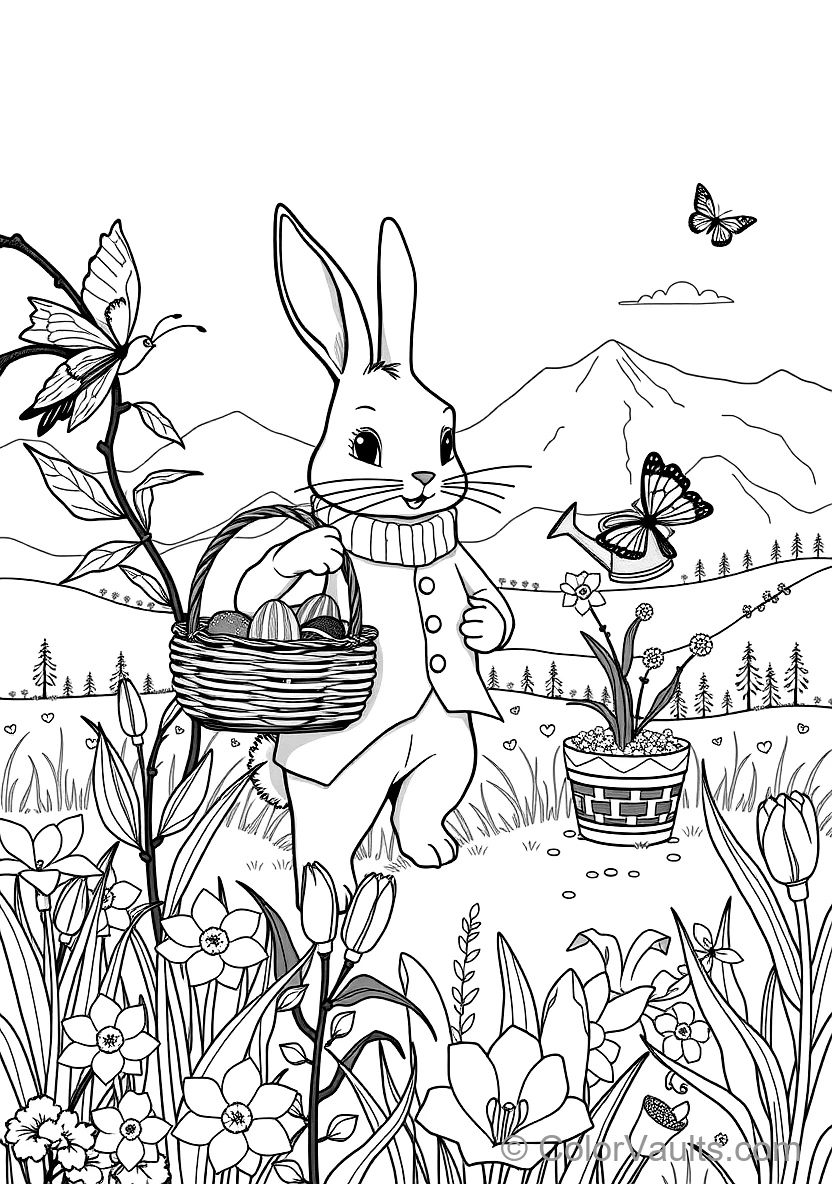 Pâques Bunny avec Backpack Full of Surprise Treats (2)