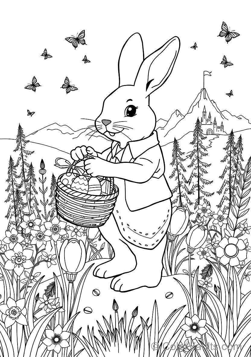 Little Bunny Holding a Giant Delicious Carrot (3)