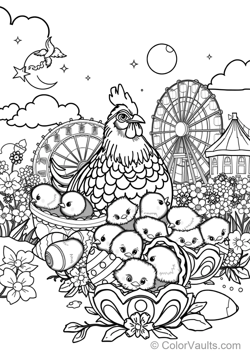Ostern Bunny Painting Colorful Patterned Eggs (4)