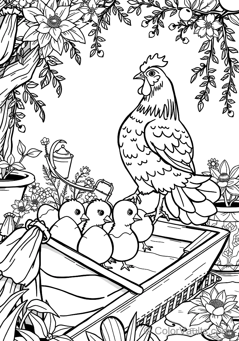 Mignon Fluffy Chick Hatching from an Pâques Egg (4)