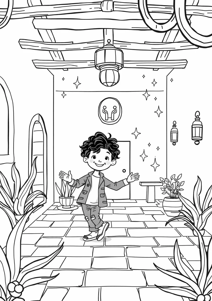 Camilo Madrigal with His Curly
