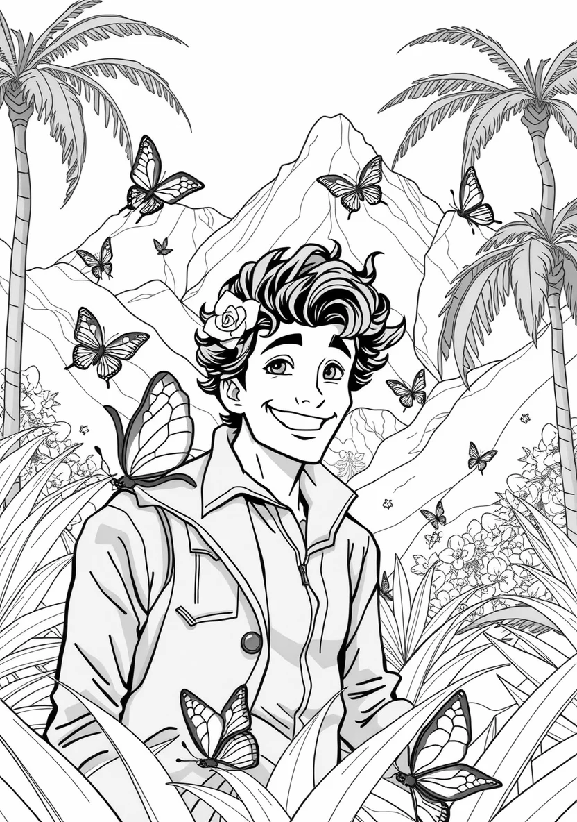 Camilo Madrigal with His Curly