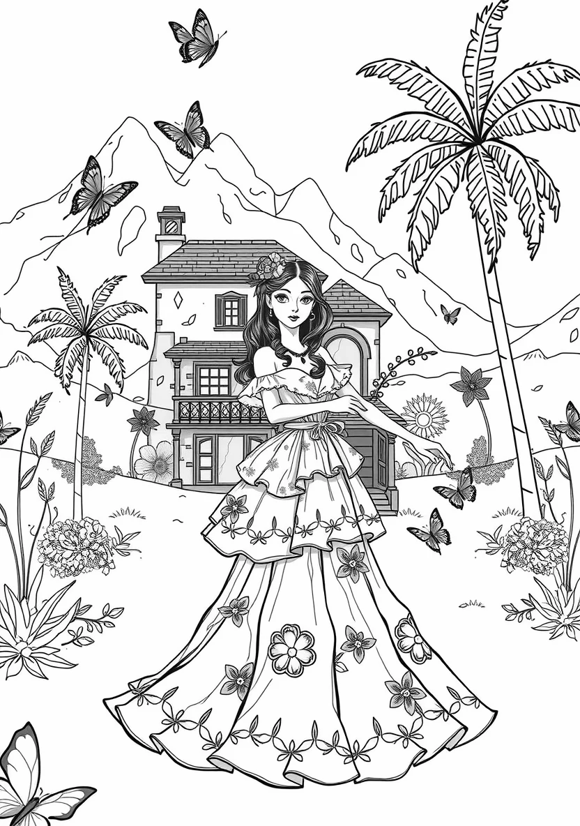 Isabela Madrigal Wearing a Laye