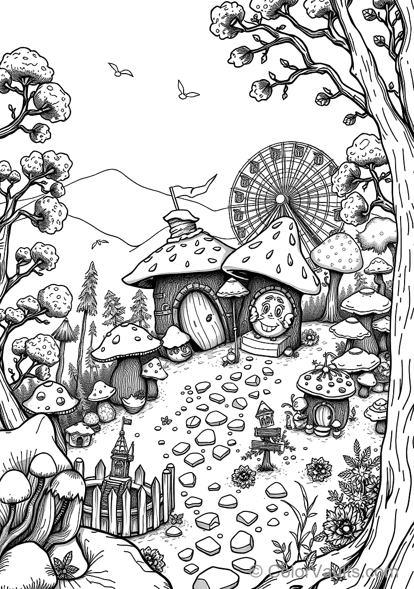 Enchanted Forest coloring page 3