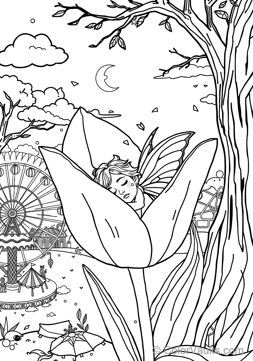 Spring Blossom Fairy with Woven Floral Crown