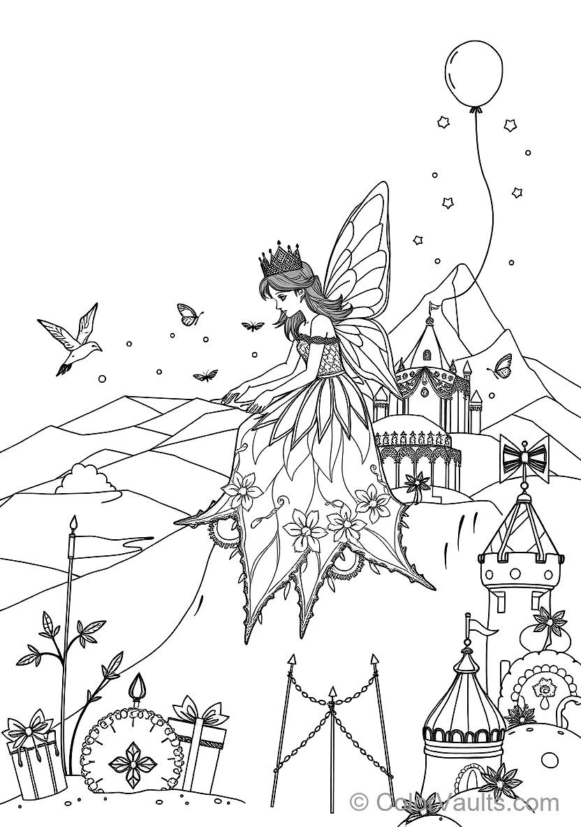 Winter Frost Fairy with Crystalline Wings