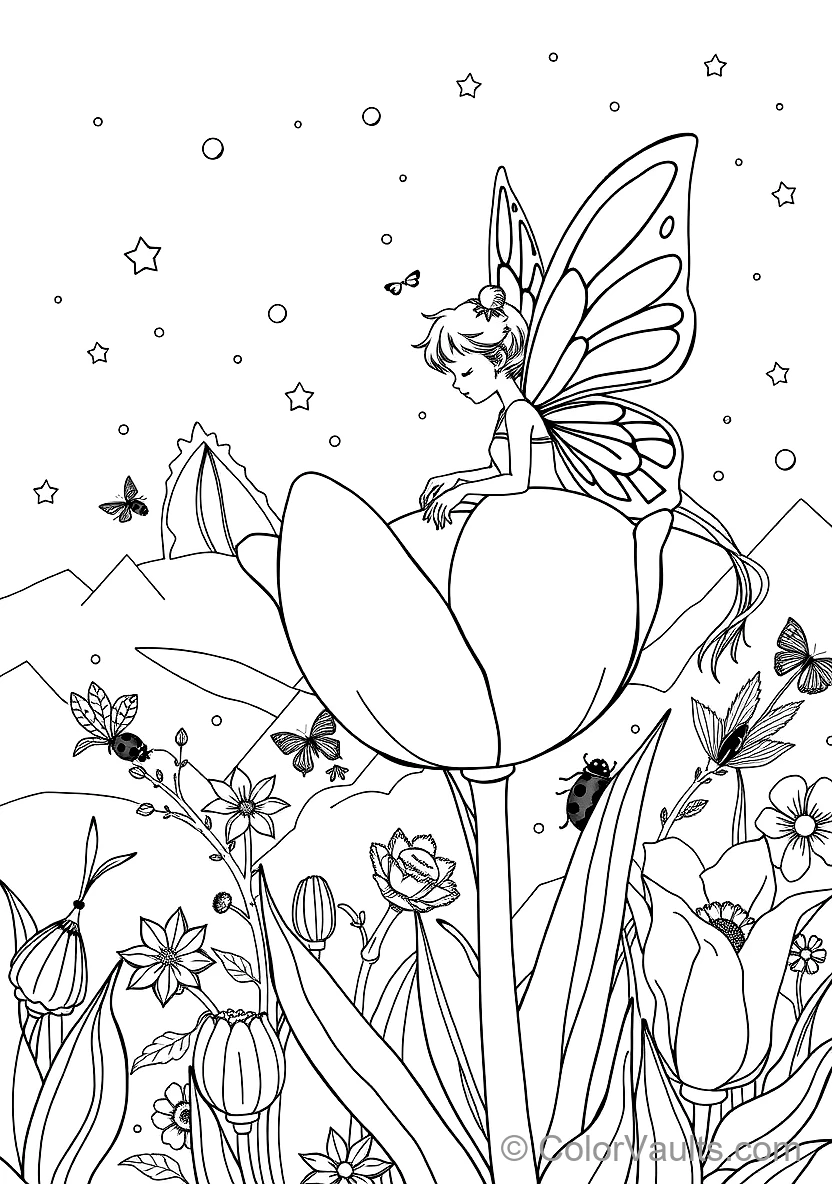 Spring Blossom Fairy with Woven Floral Crown (2)