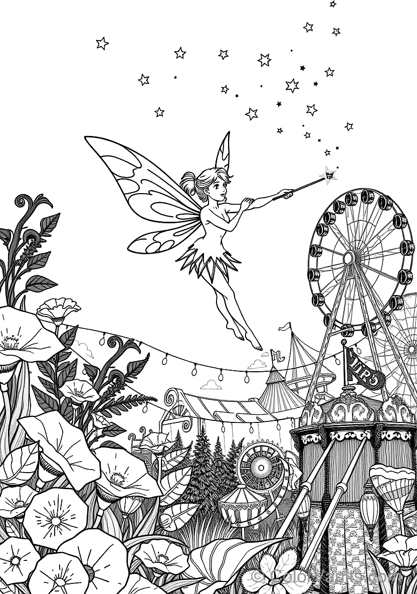 Autumn Leaf Fairy Gliding on a Breeze (2)