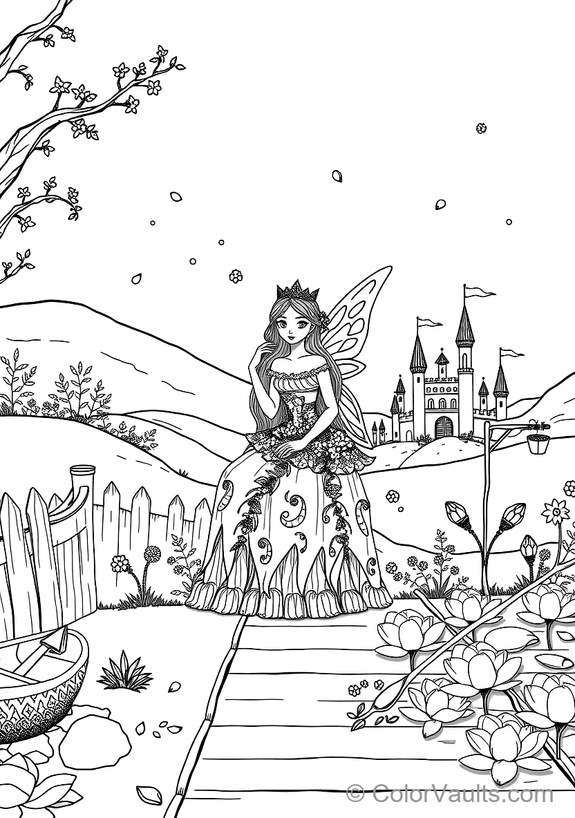 Fairy Whispering Secrets to a Friendly Hummingbird (2)