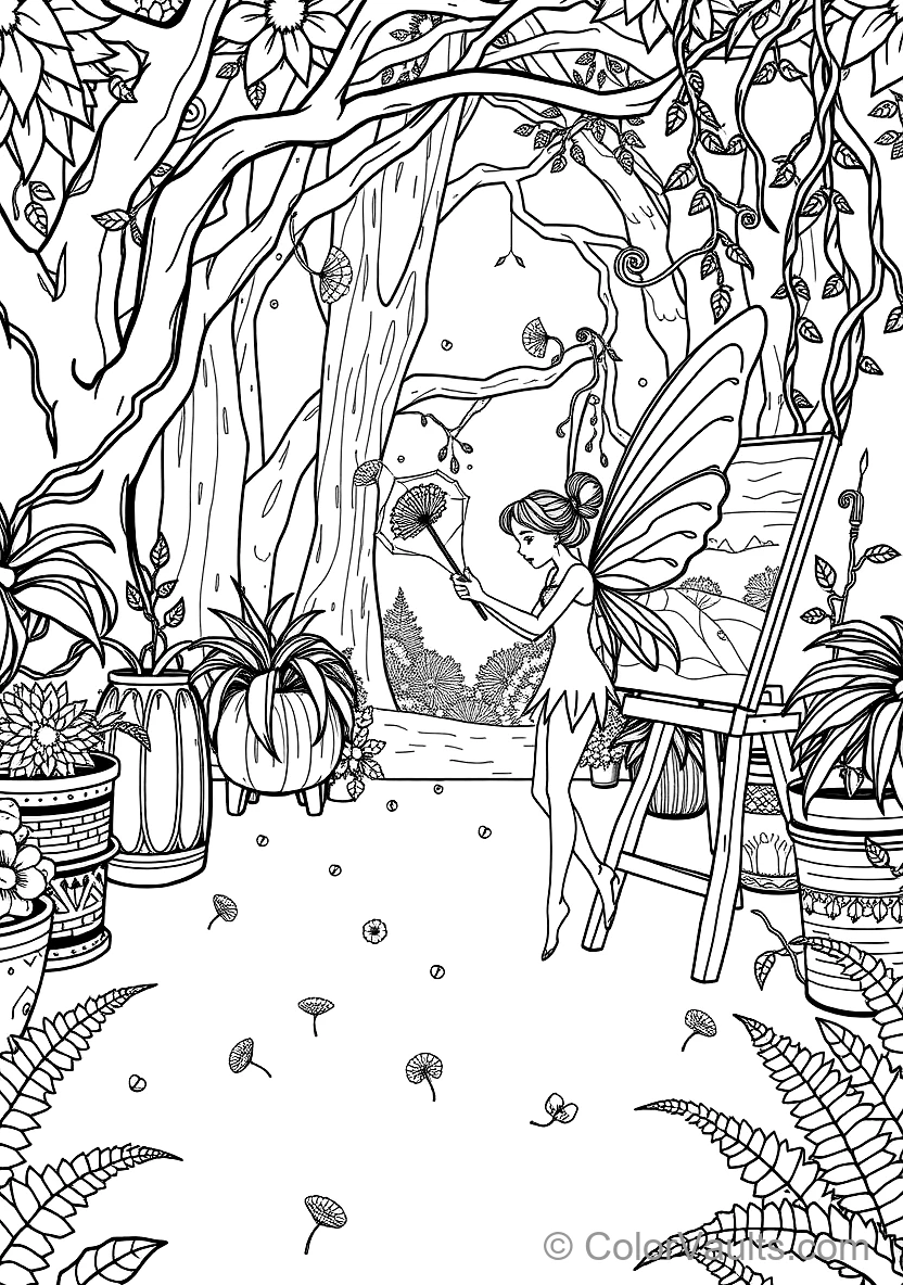 Water Lily Fairy Floating on a Peaceful Pond (3)