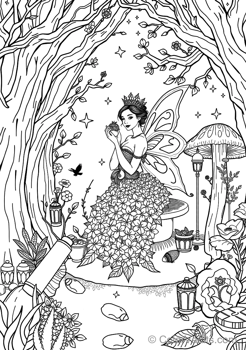 Spring Blossom Fairy avec Woven Floral Crown (3)