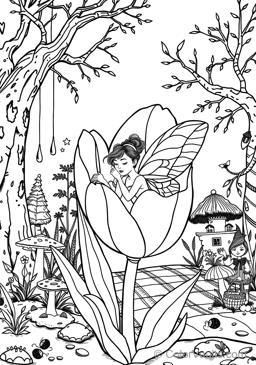 Tinker Pixie Building a Miniature Fairy Treehouse (3)
