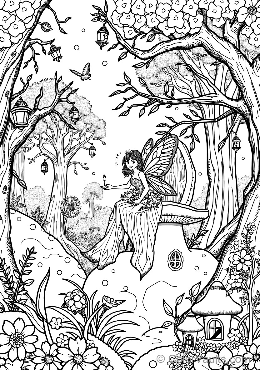 Water Lily Fairy Floating on a Peaceful Pond (4)