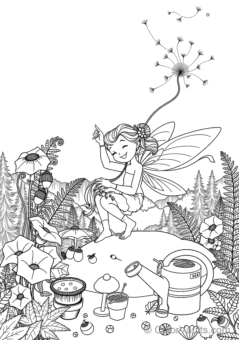 Autumn Leaf Fairy Gliding on a Breeze (4)