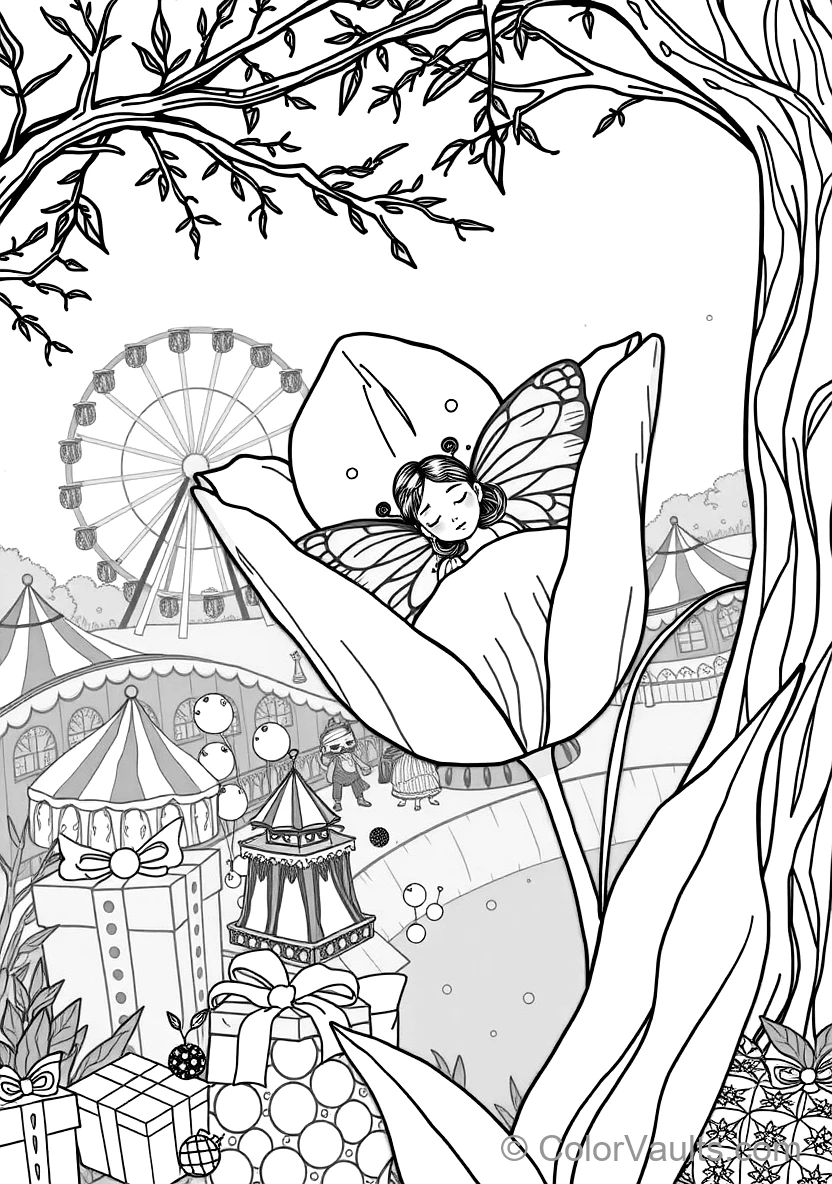 Fairy Whispering Secrets to a Friendly Hummingbird (4)