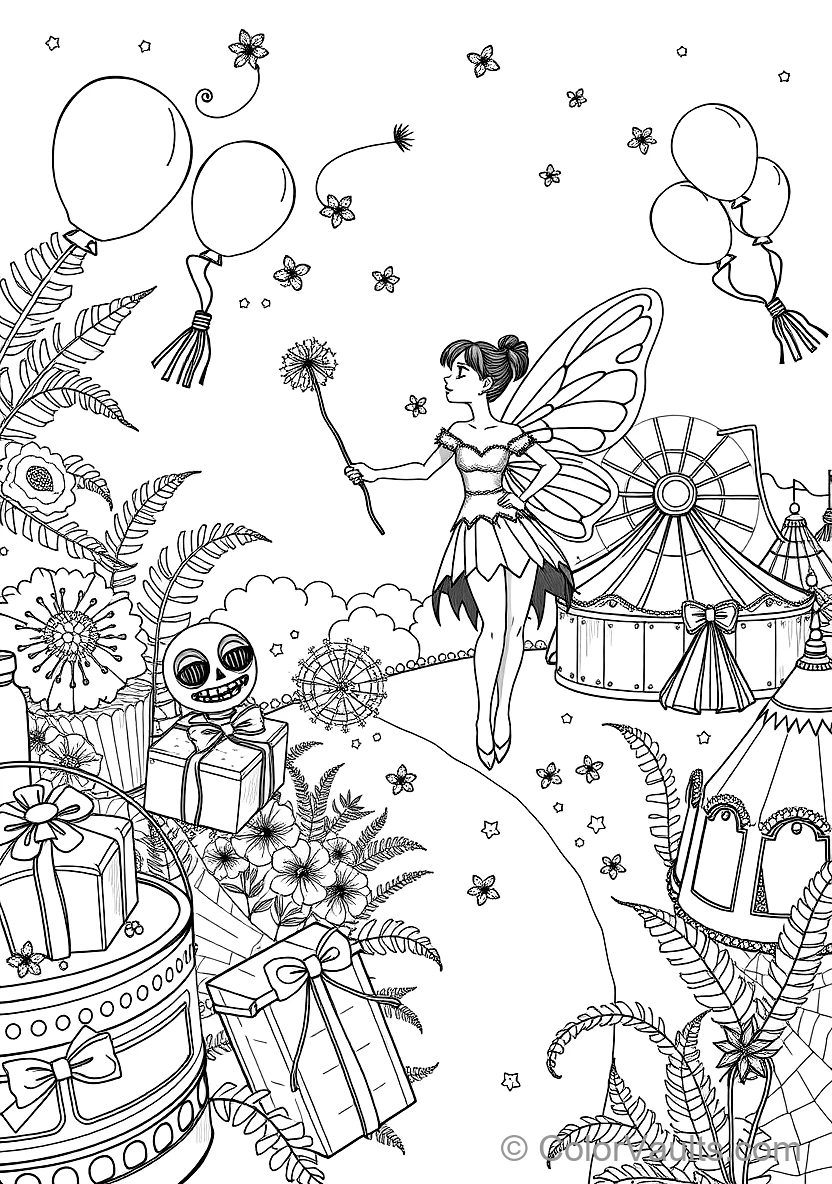 Sunbeam Fairy Playing in Meadow Flowers (4)
