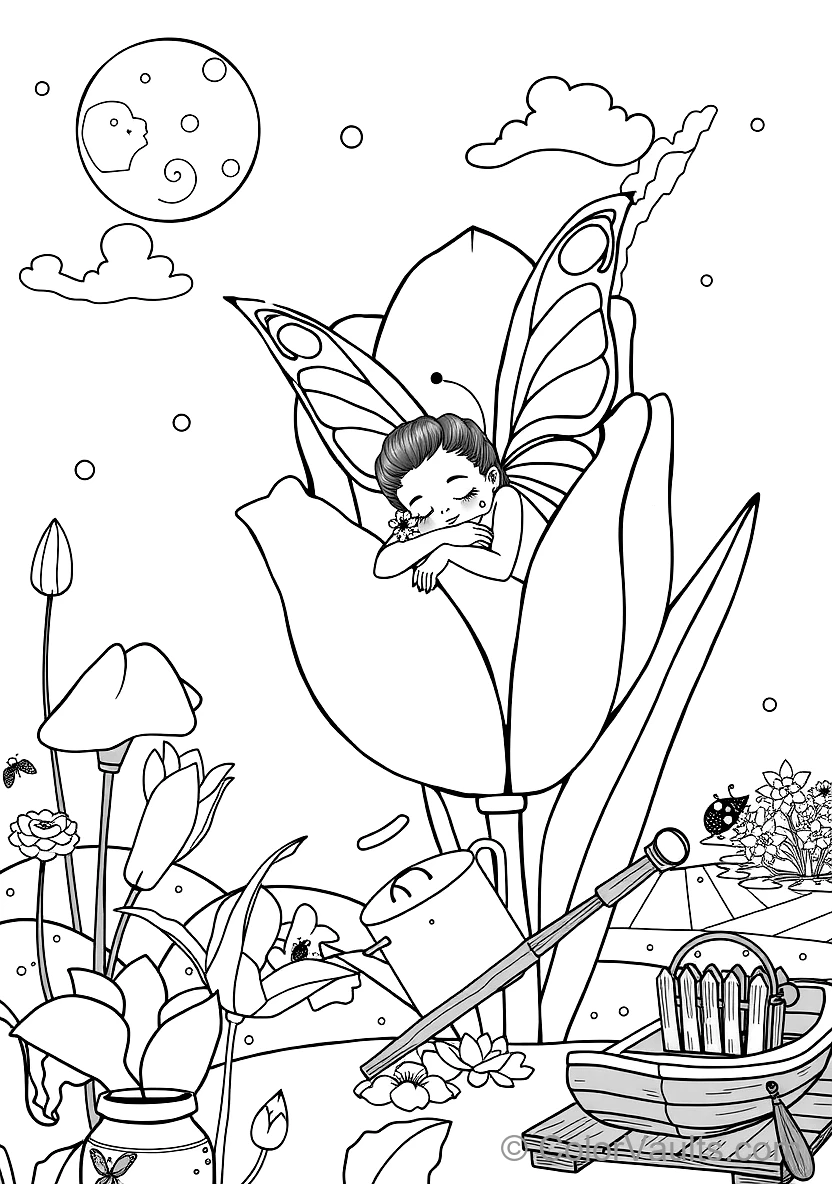 Moonlight Fairy Dancing Under Twinkling Stars (5)
