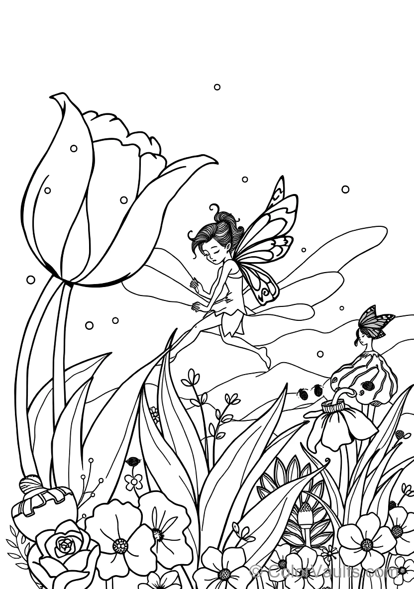 Fairy Tea Party with Ladybugs and Bumblebees (5)