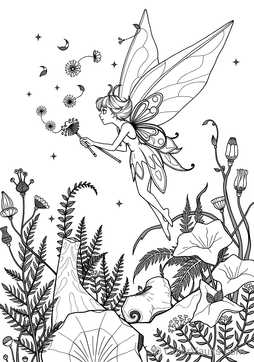 Pixie Gathering Dewdrops in Morning Light (6)