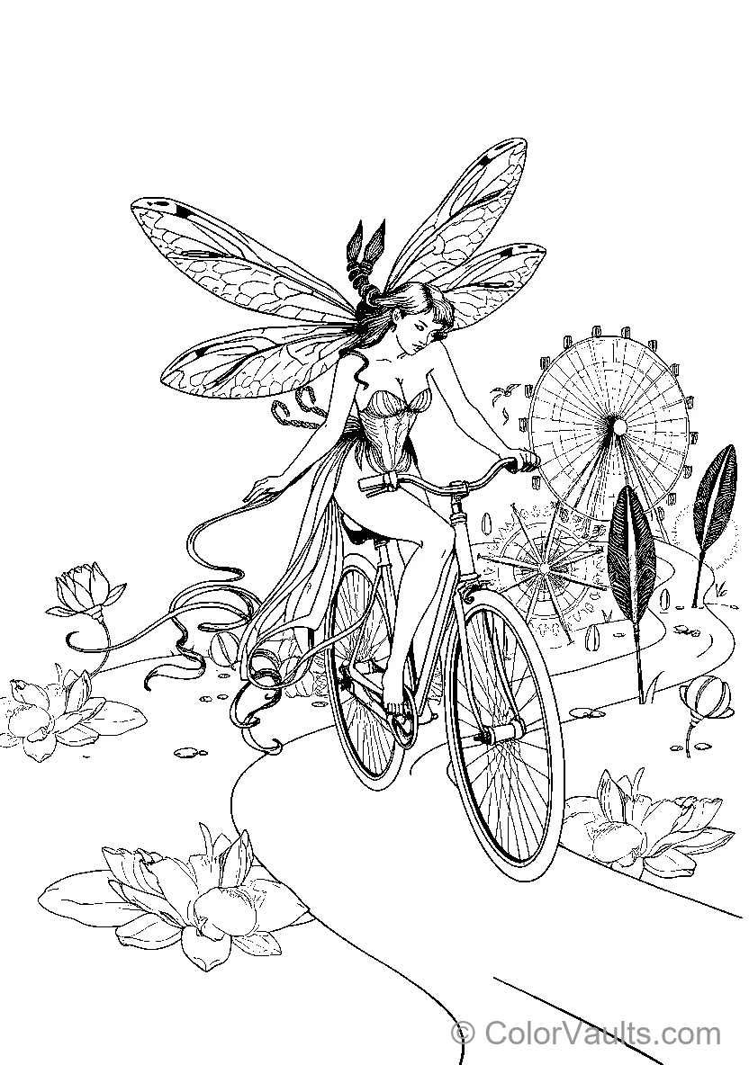 Fairy On Bicycle
