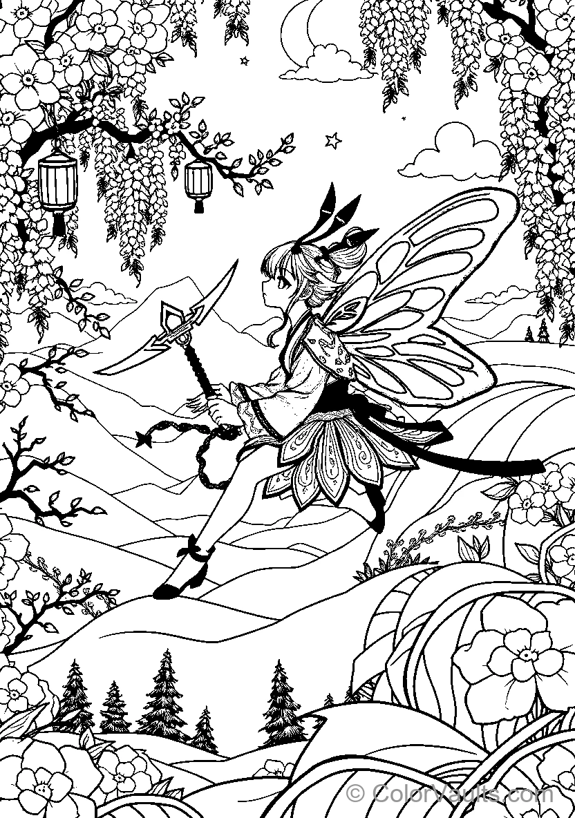 Fairy On Dragon