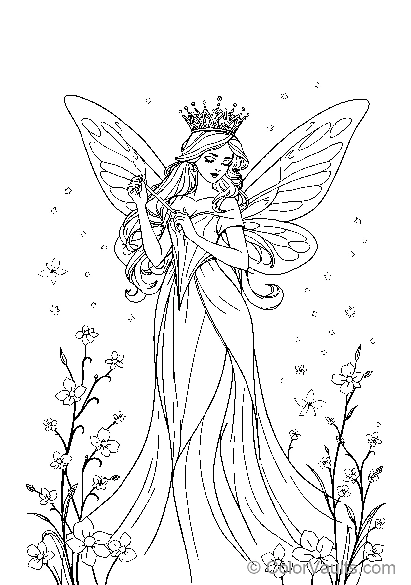 A fairy with wings