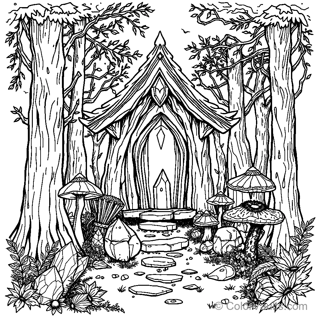 Fairy-Tale House in the Woods