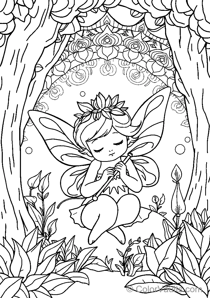 Fairy die fluit speelt
