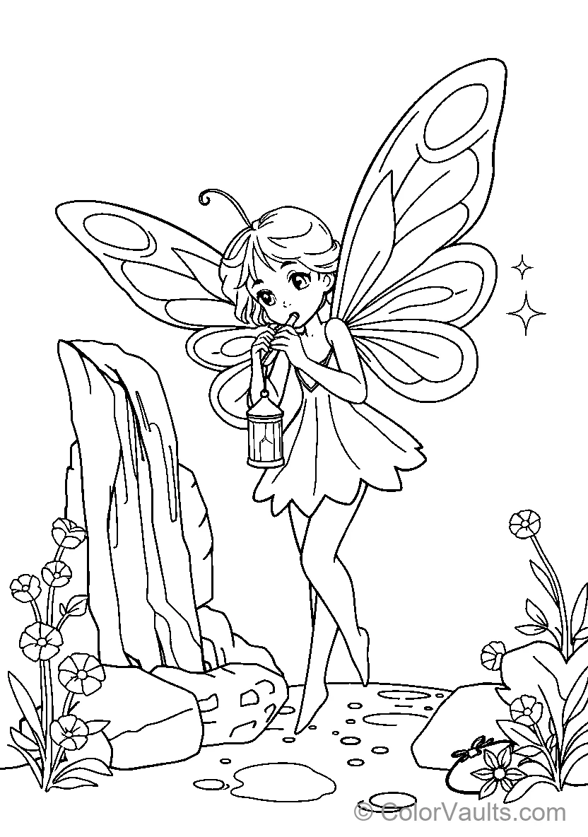 Fairy met lantaar