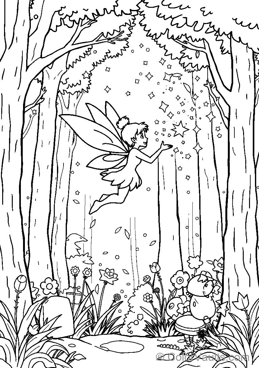 Fairy Sparkling in the Woods
