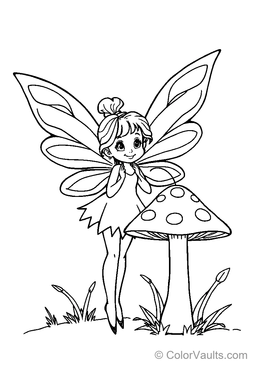 Fairy met kapje uit blokken