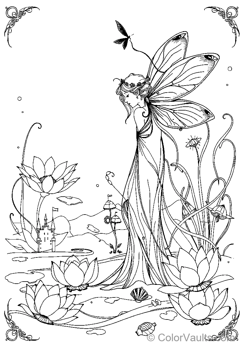 Fairy In An Underwater Garden