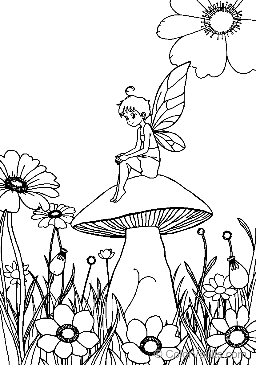 Fairy on Mushroom