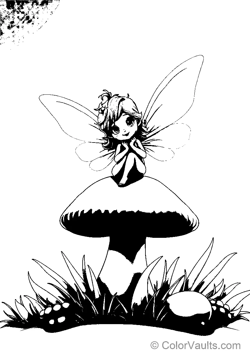 Fairy on Mushroom